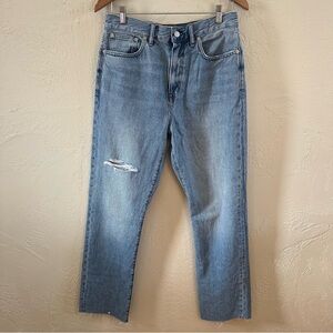 Madewell 90s Straight Leg Jeans Medium Wash